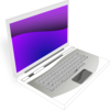 Laptop White Purple Image